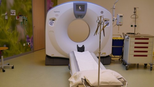 De CT-scan, het apparaat waarmee de foto's worden gemaakt