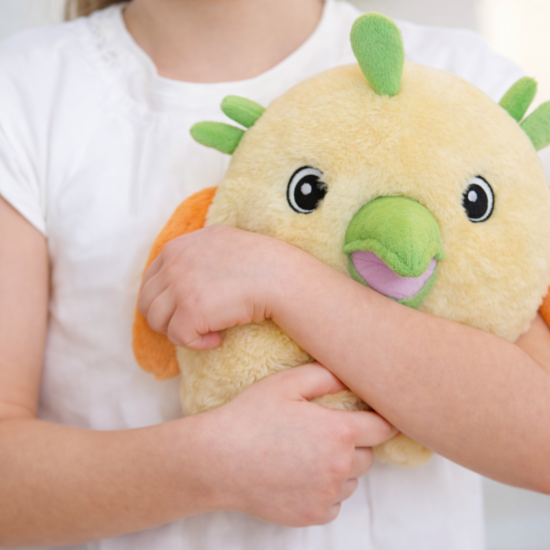 Knuffel In Armen Kind